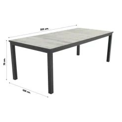 Hartman Napoli/Comino verstelbare tuinset (7-delig) - 223x105 cm
