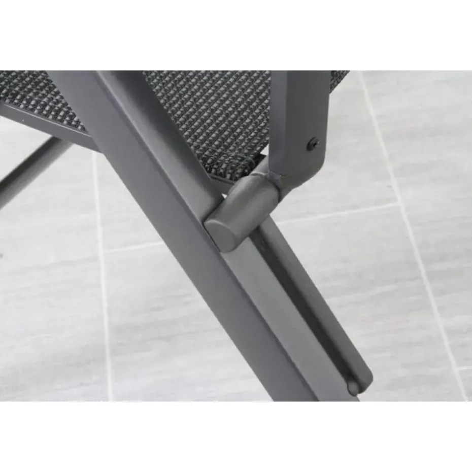 Hartman Napoli/Kings tuinset antraciet - 220x100 cm