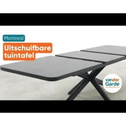 Hartman Napoli/Montreal verstelbare tuinset (7-delig) - 200-260x100 cm