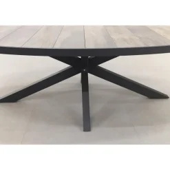 Hartman Sophie/Silva houtlook 240x115 cm. ovale tuinset - 7-delig