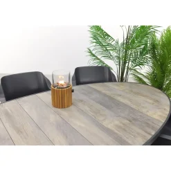 Hartman Sophie/Silva houtlook 240x115 cm. ovale tuinset - 7-delig