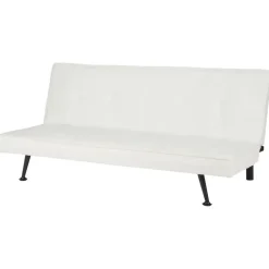 HASLE - Slaapbank 3-zits - Wit - Bouclé