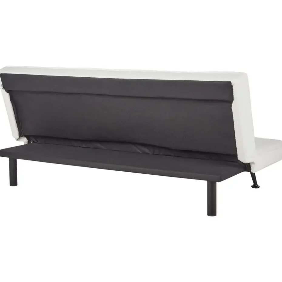 HASLE - Slaapbank 3-zits - Wit - Bouclé