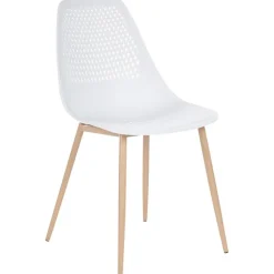 HAZELTON - Set van 4 stoelen - Wit - Synthetisch materiaal