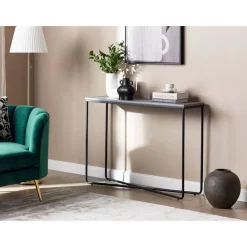 HAZEN - Sidetable - Grijs/Zwart- MDF