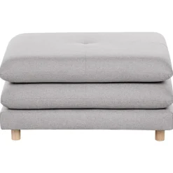 HEDEN - Ottomaan - Grijs - Polyester