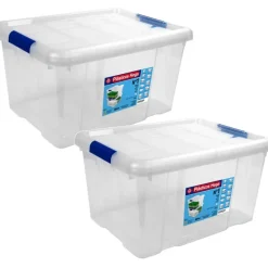 Hega Hogar Opbergbox - met deksel - 39 x 29 x 21 cm - 16L