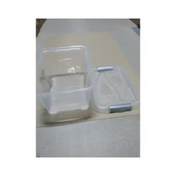 Hega Hogar opbergbox - transparant/blauw- 17 liter - 40 cm