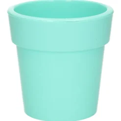 Hega Hogar Plantenpot - pastel groen - kunststof - 25 x 25 cm