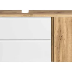 Held Wastafelkast Varese - 85 x 47 x 56 cm - Wotan Oak / White
