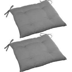 Hesperide Stoelkussens - binnen/ buiten stoelen - grijs - 40x4 cm