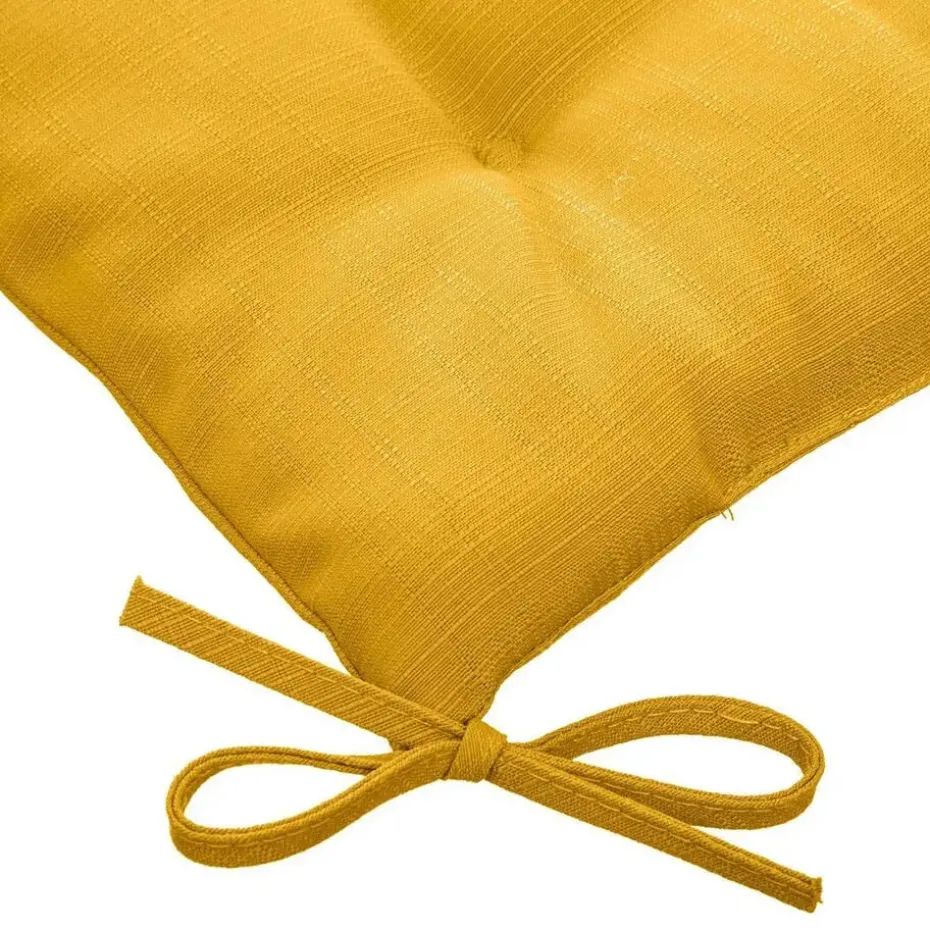 Hesperide Tuinstoelkussen - geel - uv-bestendig - 40 x 4 cm