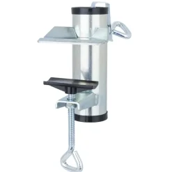 HI Parasolhouder voor op het balkon - zilver - metaal