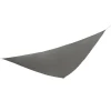 HI schaduwdoek/zonnescherm driehoek - grijs - 5 x 5 x 5 m