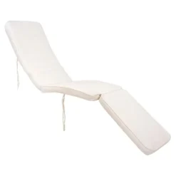 Hioshop Arrecife ligstoel incl kussen teak