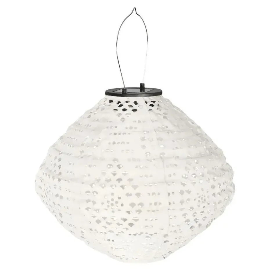 Hioshop Asa lantaarn oplaadbaar wit