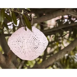 Hioshop Asa lantaarn oplaadbaar wit