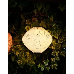 Hioshop Asa lantaarn oplaadbaar wit