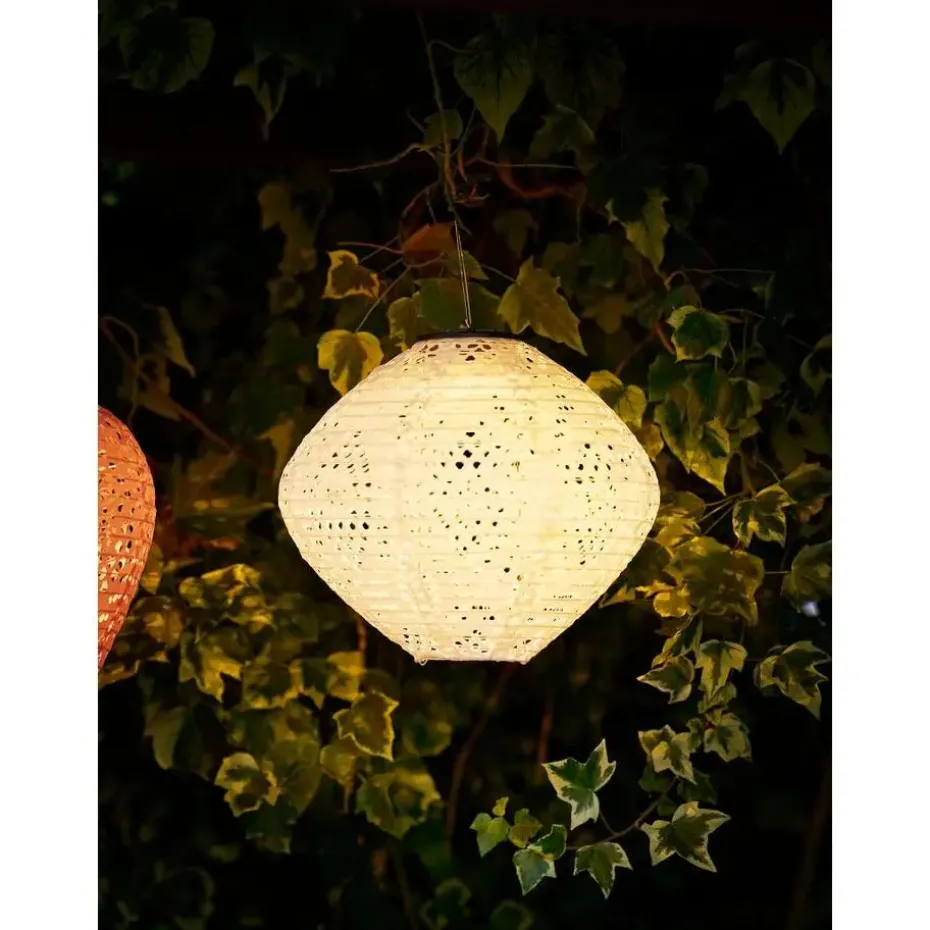 Hioshop Asa lantaarn oplaadbaar wit