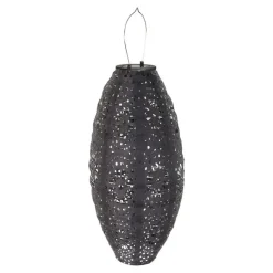 Hioshop Astrid lantaarn oplaadbaar grijs