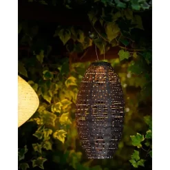 Hioshop Astrid lantaarn oplaadbaar grijs