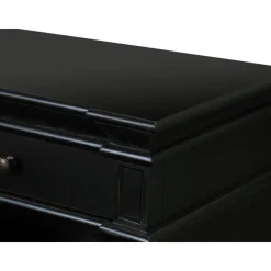 Hioshop Dressoir Mozart zwart antiek sideboard