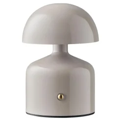 Hioshop Elida bureaulamp oplaadbaar grijs