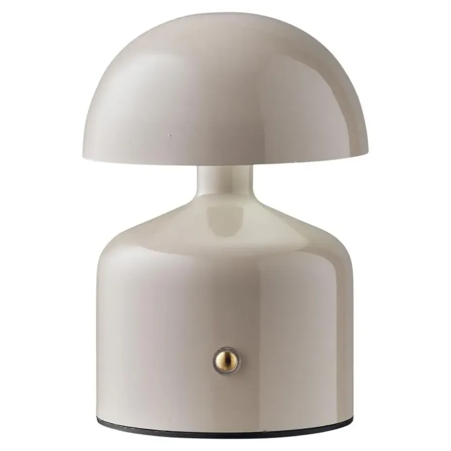 Hioshop Elida bureaulamp oplaadbaar grijs