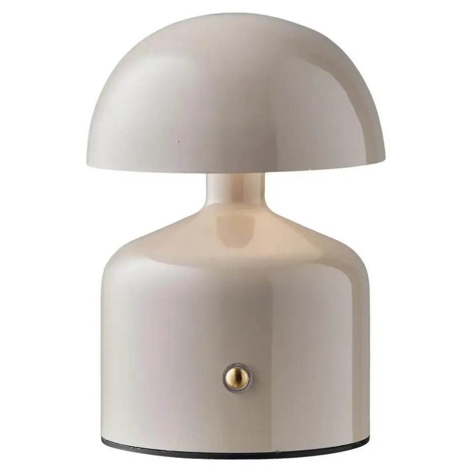 Hioshop Elida bureaulamp oplaadbaar grijs