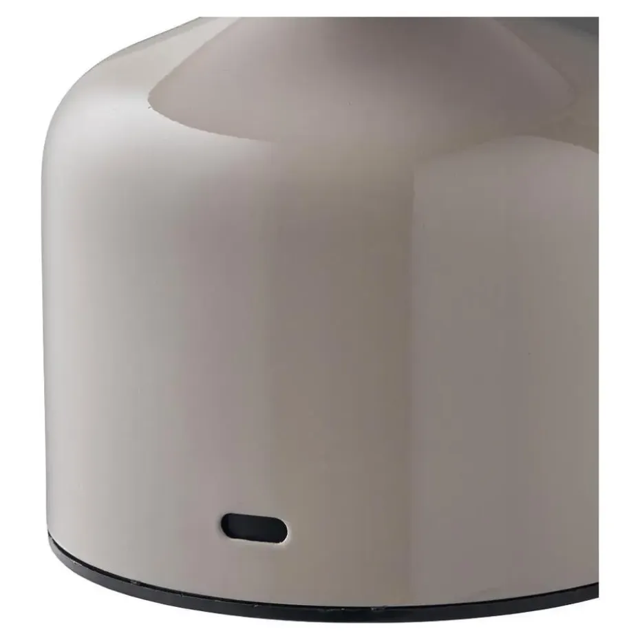 Hioshop Elida bureaulamp oplaadbaar grijs