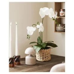 Hioshop Elida bureaulamp oplaadbaar grijs