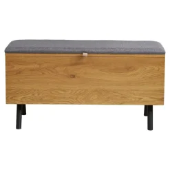 Hioshop Elna bank met opbergruimte eikendecor