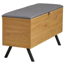 Hioshop Elna bank met opbergruimte eikendecor