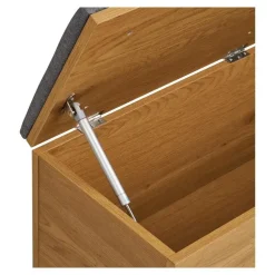 Hioshop Elna bank met opbergruimte eikendecor