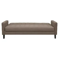 Hioshop Elva slaapbank met opbergruimte bruin