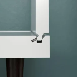 Hioshop Evolution wandkast 3 deuren- 6 planken wit- zwart