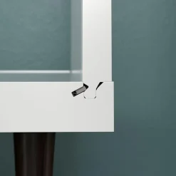 Hioshop Evolution wandkast 3 deuren- 6 planken wit- zwart