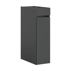 Hioshop Free badkamerkast 1 lade- 3 planken antraciet