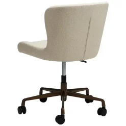 Hioshop Glam Dan-Form kantoorstoel bouclé offwhite