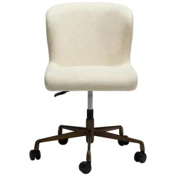 Hioshop Glam Dan-Form kantoorstoel bouclé offwhite