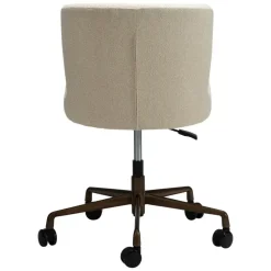 Hioshop Glam Dan-Form kantoorstoel bouclé offwhite