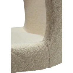 Hioshop Glam Dan-Form kantoorstoel bouclé offwhite