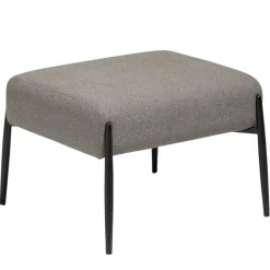 Hioshop Glam Dan-Form poef bouclé lichtbruin