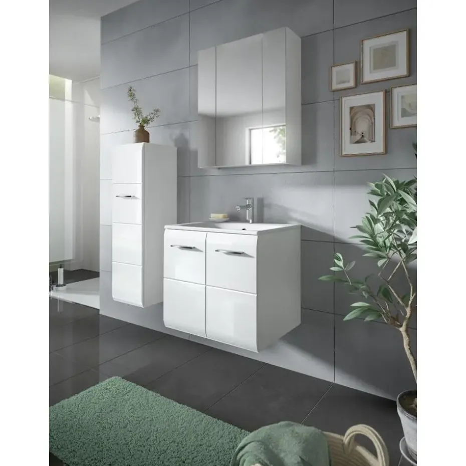 Hioshop Ice badkamer I63 wit hoogglans- wit