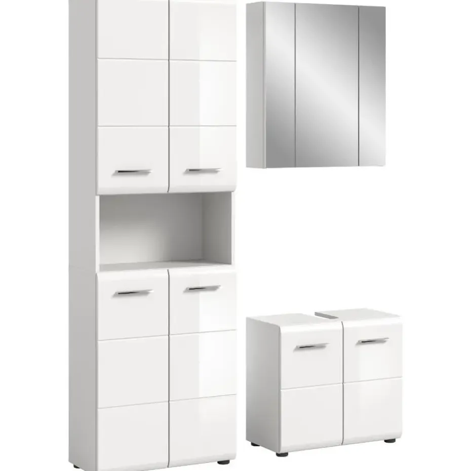 Hioshop Ice badkamer I65 wit hoogglans- wit
