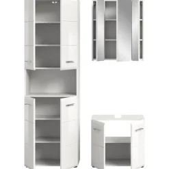 Hioshop Ice badkamer I65 wit hoogglans- wit