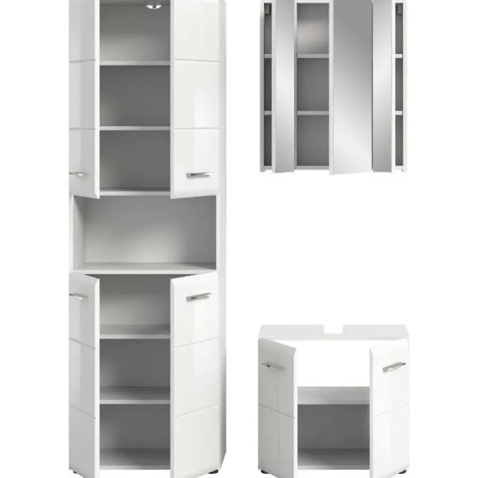 Hioshop Ice badkamer I65 wit hoogglans- wit