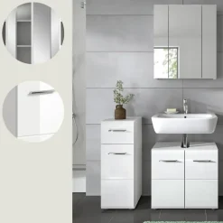 Hioshop Ice badkamer I76 wit hoogglans- wit