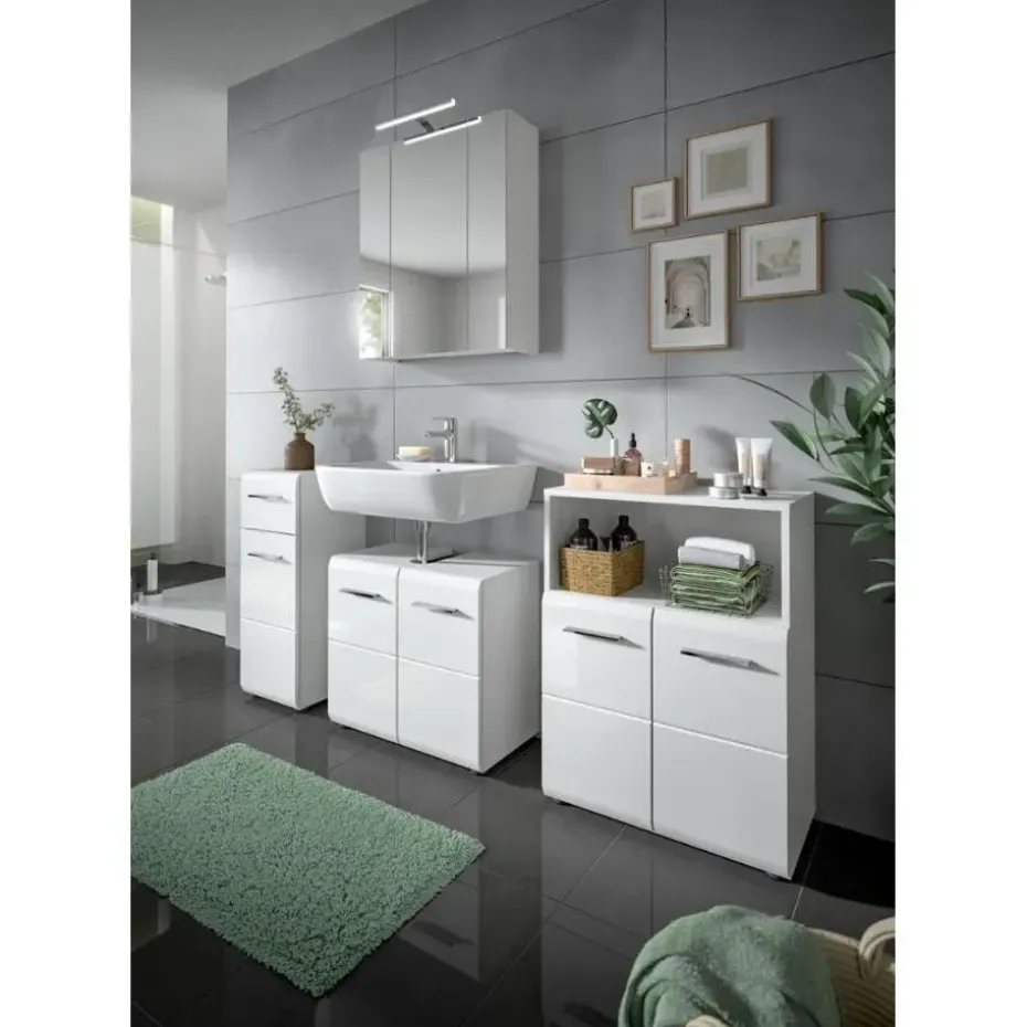 Hioshop Ice badkamer I76 wit hoogglans- wit