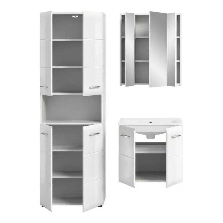 Hioshop Ice badkamer I61 wit hoogglans- wit